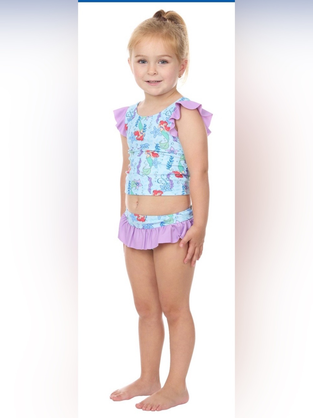 NWT Disney Princess Ariel Swim Set, Girls size 6